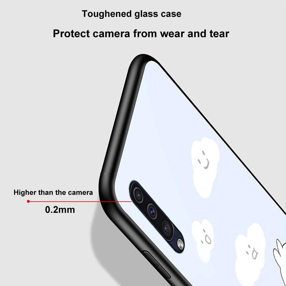 Carcasa din sticlă securizată pentru Samsung Galaxy A52 A70 A71 A73 A53 A13 5g A03 A72 A22 A21s A03 Core A42