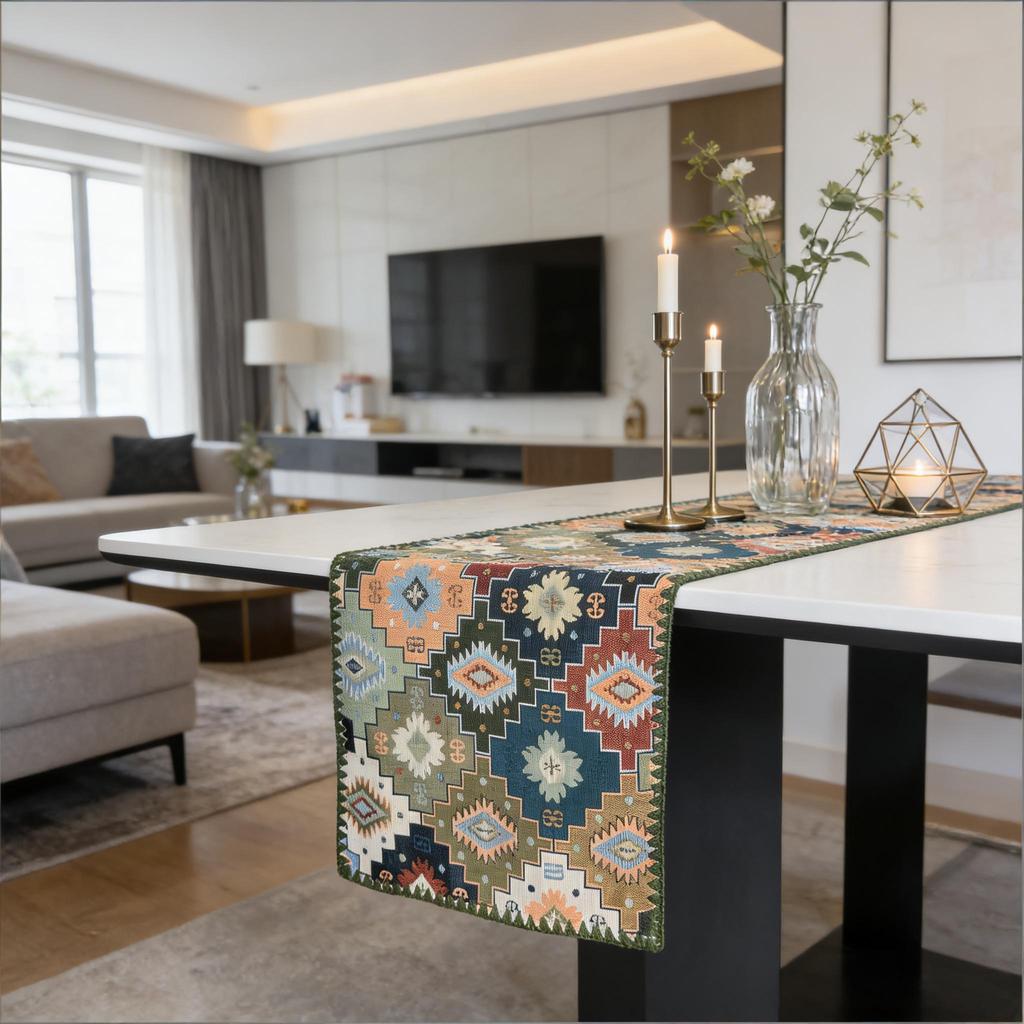 All-match Tablecloth Mat Dining Table, TV Cabinet & Center Table Nordic Cotton Linen Table Runner