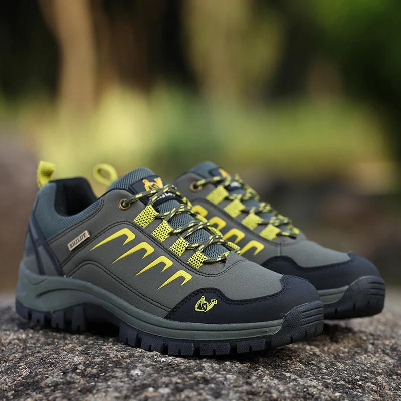 Outdoor Hiking Shoes Couple Walking Boots Large Size 47 Outdoor Walking Wear-resistant Training Shoes Men's Casual Sports Shoes
