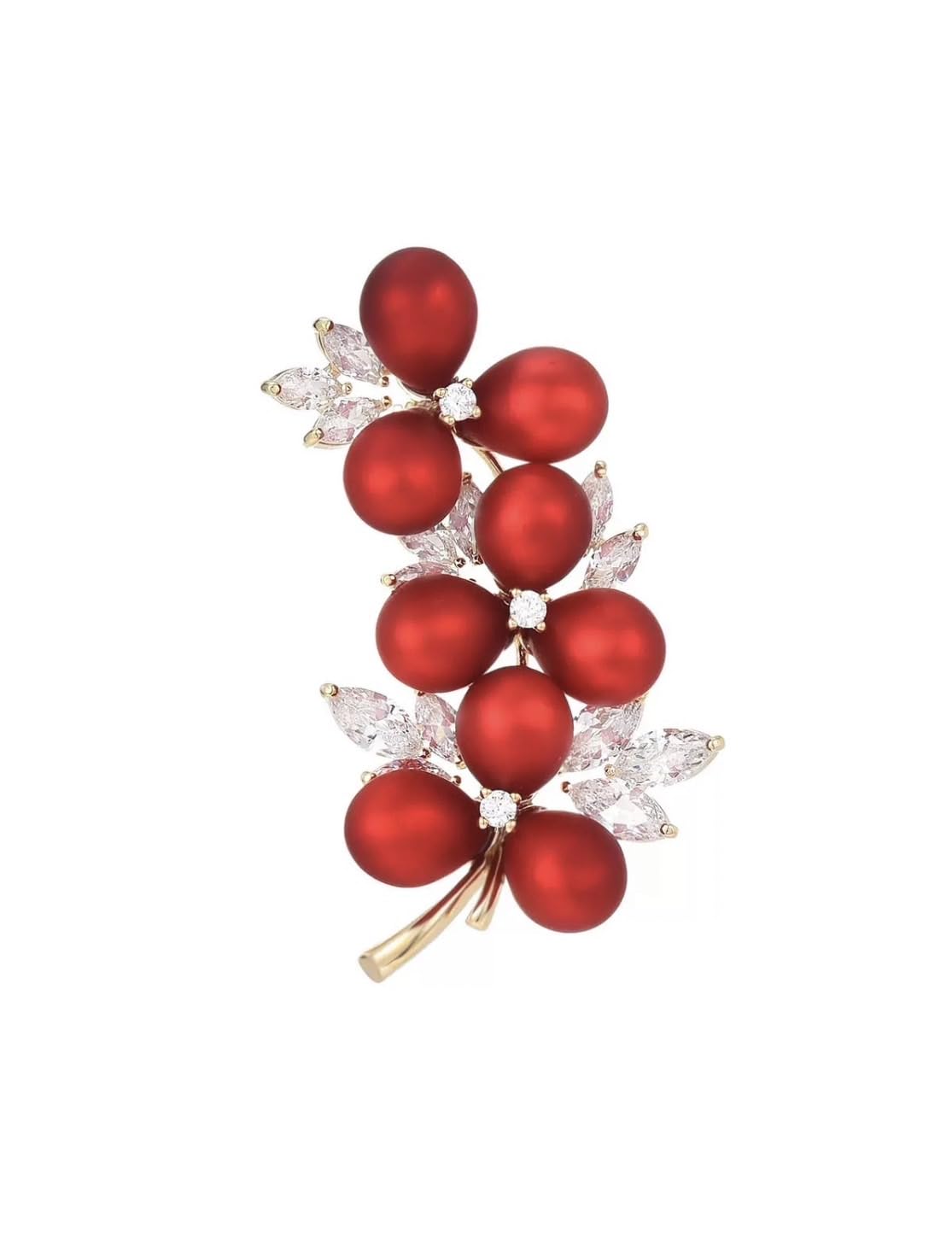 

Перлова Квітка Стильний Циркон Перлова Листочок Корсаж Квітка На Груди Для Вхідних Подарунків для Поставляється з Подарунковим Футляром Брошка, Прикраса, Випускні, Церемонії,