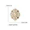 Court Rhinestones Flower Brooch Pin For Lady Casual Clothing Accessory And Gift Valentines Mom Mother Mother's Day Gift