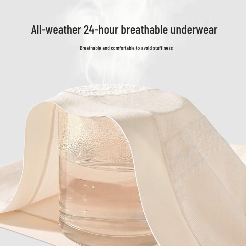 Audifen Women's Xinjiang Cotton Antibacterial Lace Briefs