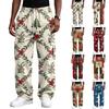 Herren Street Casual Lockere Bequeme Sportliche Hose mit Weihnachtsdruck