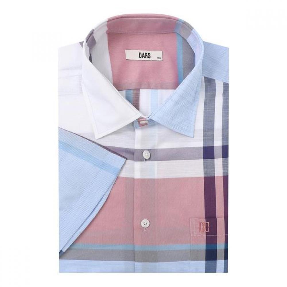 Daks 26th Ss Mohair Blend Super Big Check Summer Short Sleeve Regular Fit Casual DMS1SHCS101-N1/95