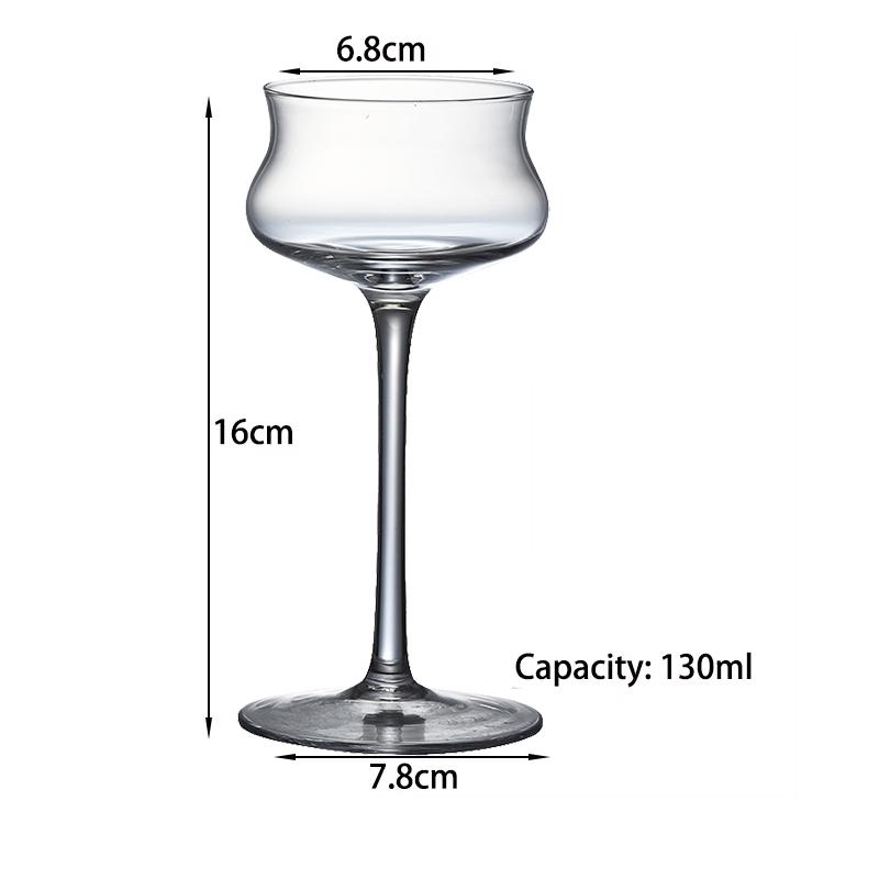 4PCS 140ml Cocktail Glasses, Whisky Glasses  Goblet Glass Set of 4