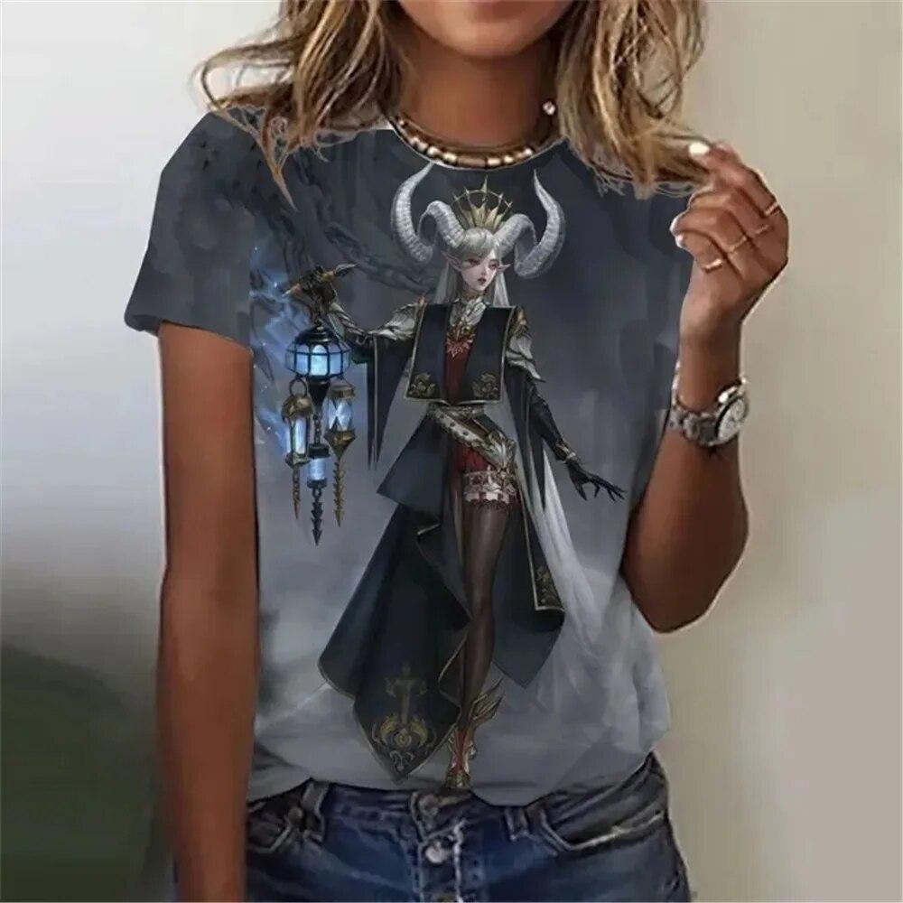 

Жіночий модний пуловер у стилі ретро зі скелетним обличчям і 3D-друком, який підходить для всіх сезонів. Щоденне зрощення, короткі рукави, поліестер, круглий виріз XXL