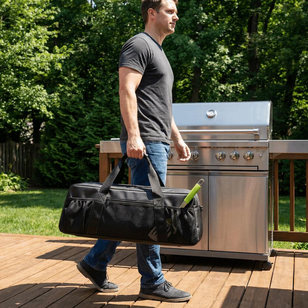 Large Capacity Grill Tool Storage Bag BBQ Tool Storage Bag BBQ Accessories Storage