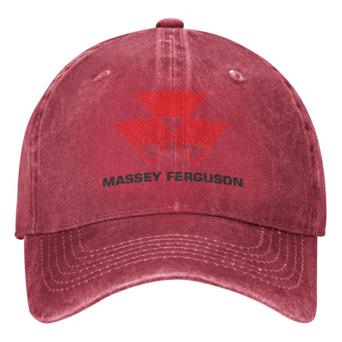 

2026 Бейсболка с логотипом Massey Ferguson Женская Мужская Защита от солнца Тракер Летняя y2k Ретро Для активного отдыха Бейсболки One Size