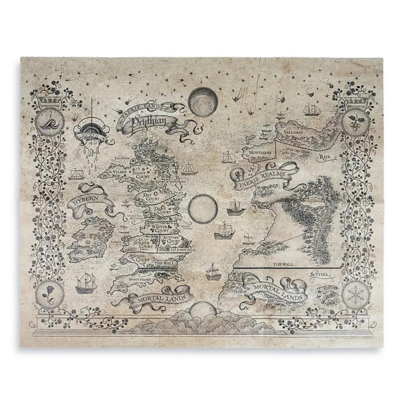 Retro Pirate Treasure Map Tapestry Polyester Fiber Wall Hanging Living Room Bedroom Home Decoration 100X70CM