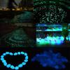 50Pcs/Bag Luminous Stones Polishing Non-radioactive Resin Outdoor Glow Pebble for Garden
