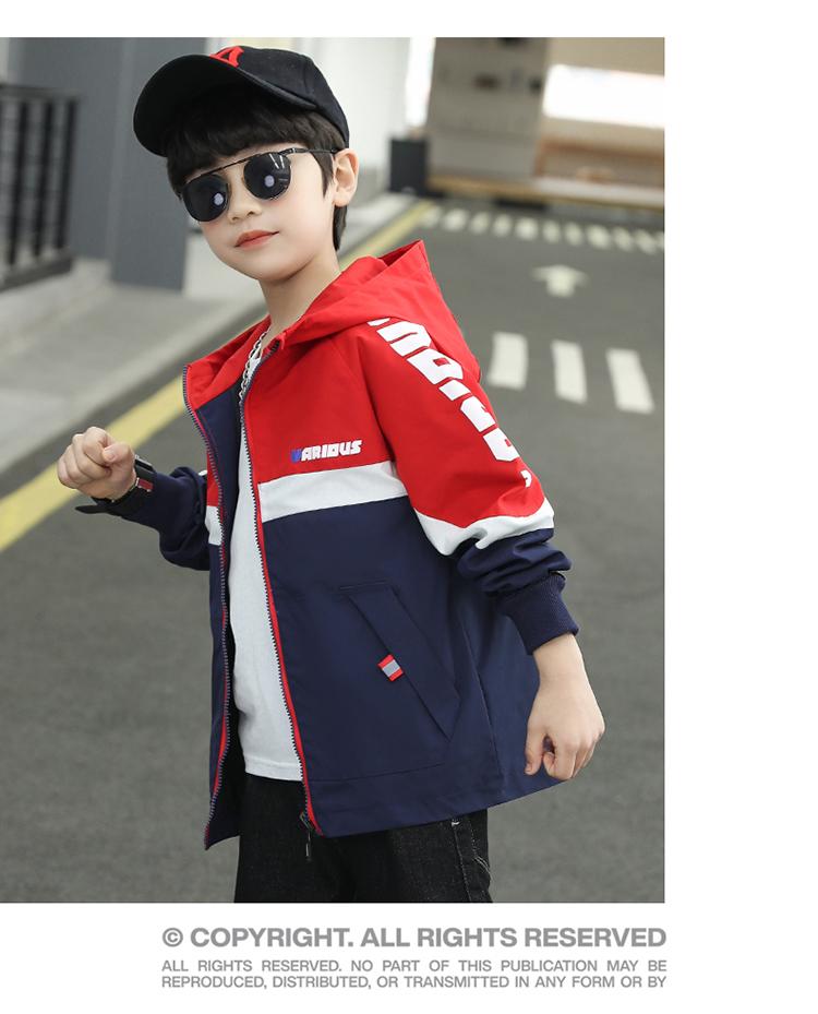 Boys' spring coat trendy, cool and fashionable 2026 new children's spring and autumn style, mid to small children's western-style jacket top trendy