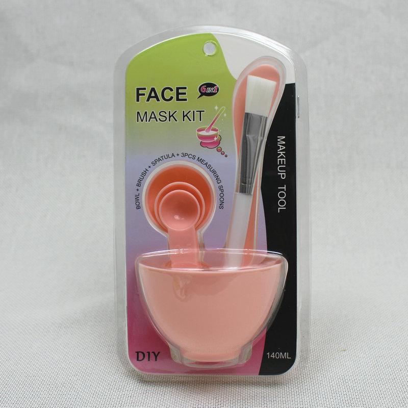 

6-Piece Beauty Mask Mixing Set: Bowl, Stick, Brush & Measuring Spoon