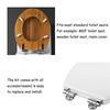 Toilet Seat Fittings, Zinc Alloy Toilet Seat Hinges Replacement for Most Toilet Seats