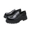 Small leather shoes British style spring 22 new platform college style casual platform trendy shoes