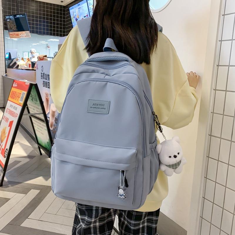Schoolbag Junior high school student schoolbag versatile ins campus style backpack female large capacity high school student backpack trendy leisure