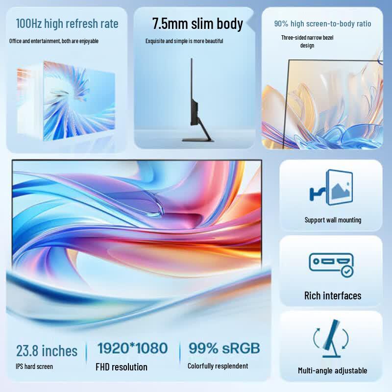 HP StarVision Pro S24e 23.8-inch FHD IPS Monitor CN Plug (adapter Included)