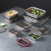 304 Stainless Steel Rectangular Fresh-Keeping Lunch Box with Lid for Kitchen Storage