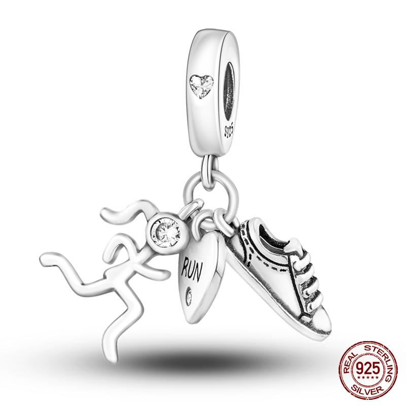 S925 Silver Fashion Camera Coffee Cup Flower Charms Beads Fit  S925 Original Bracelet DIY Birthday Jewelry Making For Women