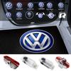 142W2pcs LED Car Door Projector Logo Welcome Light For Volkswagen Golf Sagitar Passat TIGUAN TOUAREG Touran Phaeton B5 B6 B7 B8 CC