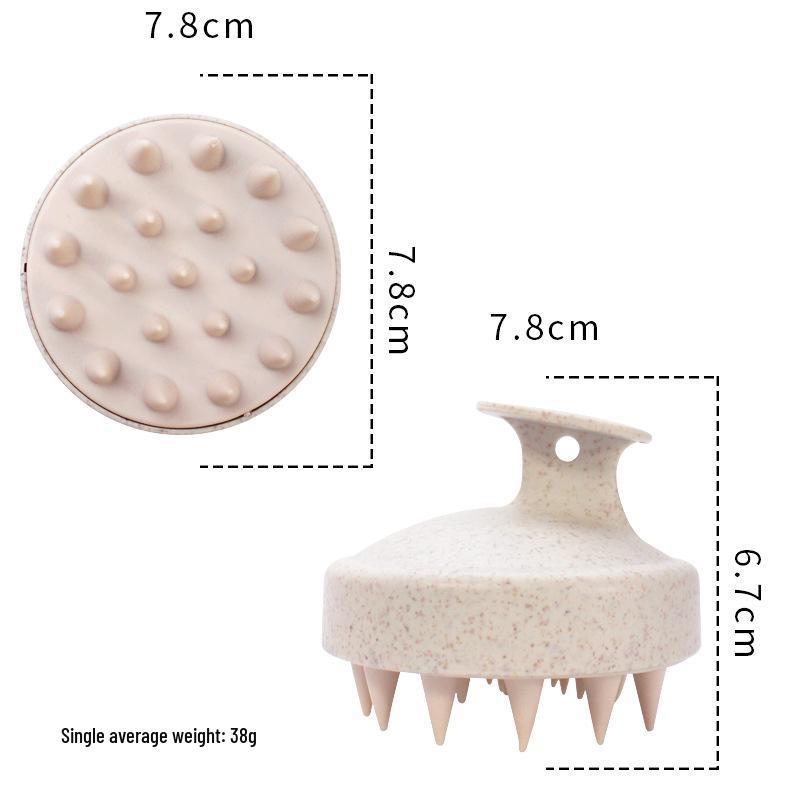 Weizenstroh Kopfhautfreundliche Massagebürste und Shampoo-Kamm