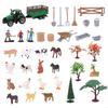 Realistic Farm Scene Building Set 21 Piece Children Imaginative Play Decorative