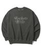 Sseochi410 Pigment Rocket To The Moon Sweatshirt Charcoal