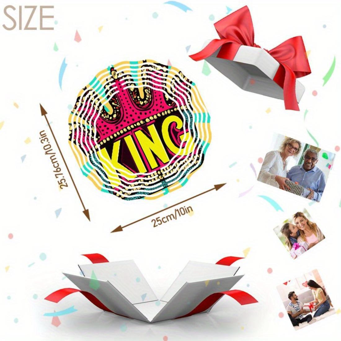 

1 шт. Яркий металлический колокольчик с дизайном короны и надписью KING - Красочные мандалы, Идеально для Дня благодарения, Рождества, Хэллоуина, Дня матери