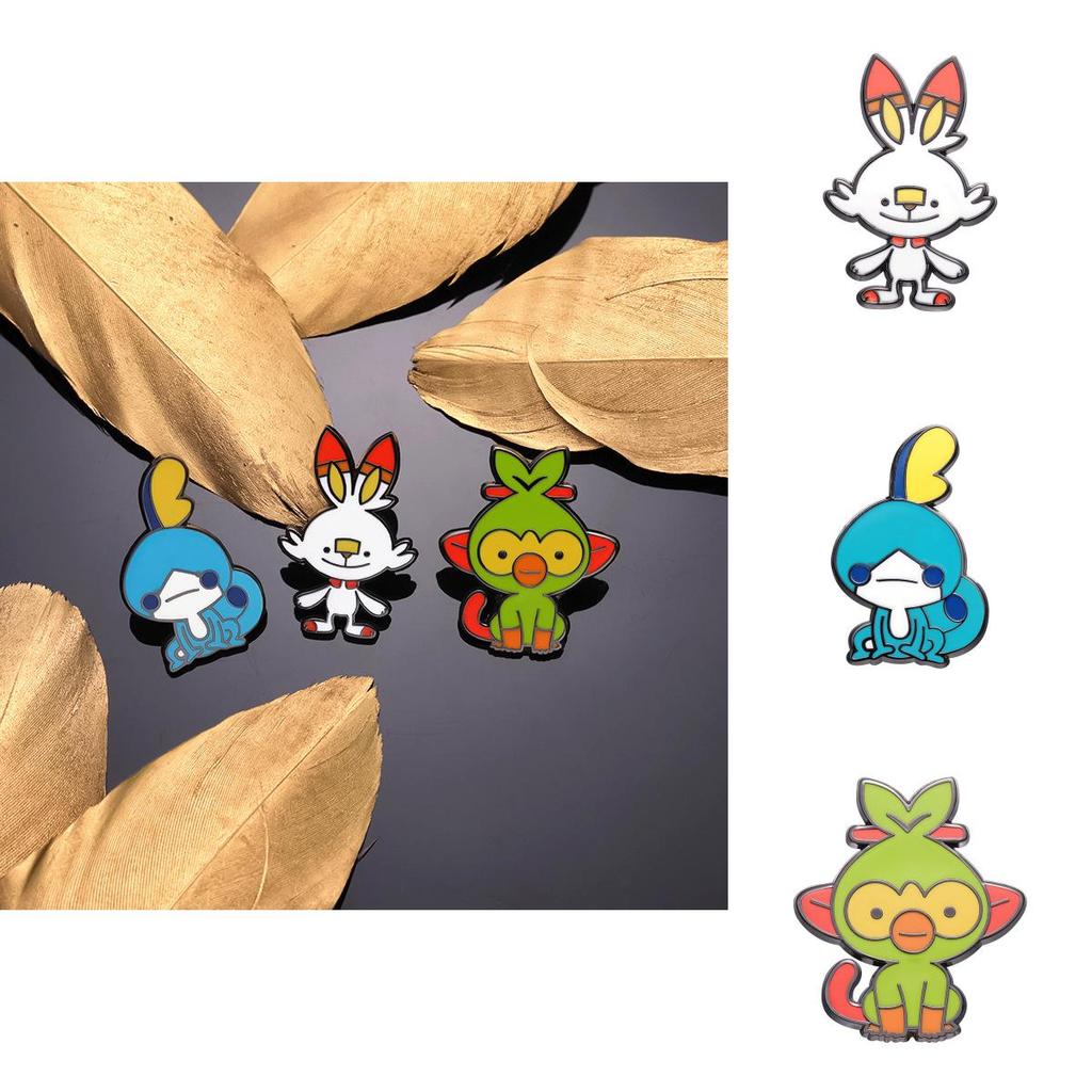 Delightful Enamel Bunny Monkey Bird Brooch Cute Cartoon Animal Badge For Outfits Trendy