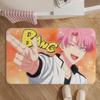 Manga-Tamon-kun Ima DocchiS Floor Mat Soft Non-Slip Bath Mat, Bedside Carpet, Absorbent Doormat for Home