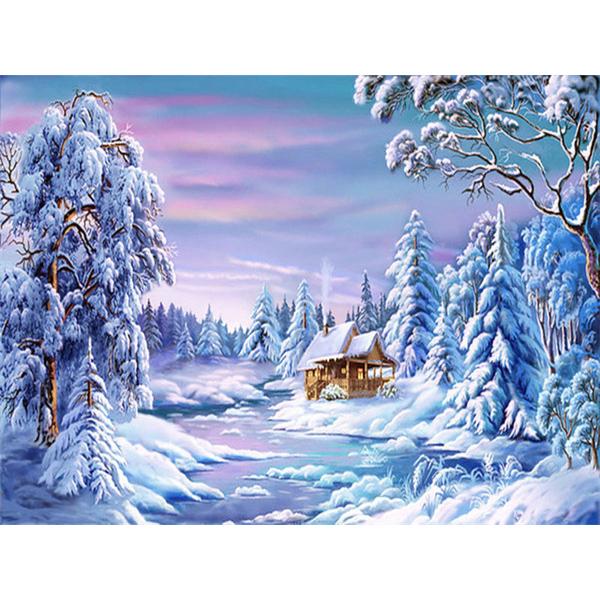 5D Diamond Painting New Arrivals House Winter Diamond Mosaic Embroidery Landscape Personalized Gift Home Decoration