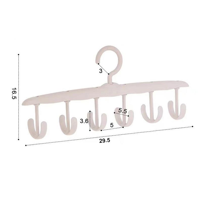6 Haken Frauen Lagerung BH Kleiderbügel Kleidung Rack-Home Kleiderschrank Zubehör Schal Organizer Männer Krawatte Gürtel Kleiderbügel