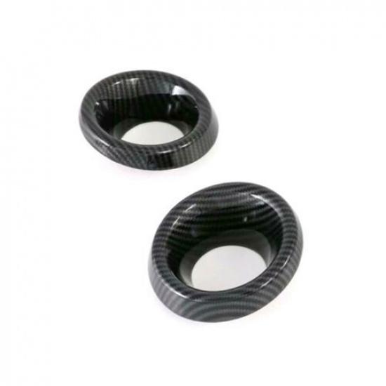Carbon Fiber Front Fog Lamp Light Ring Trim For Kia Forte Cerato K3 2019-2022