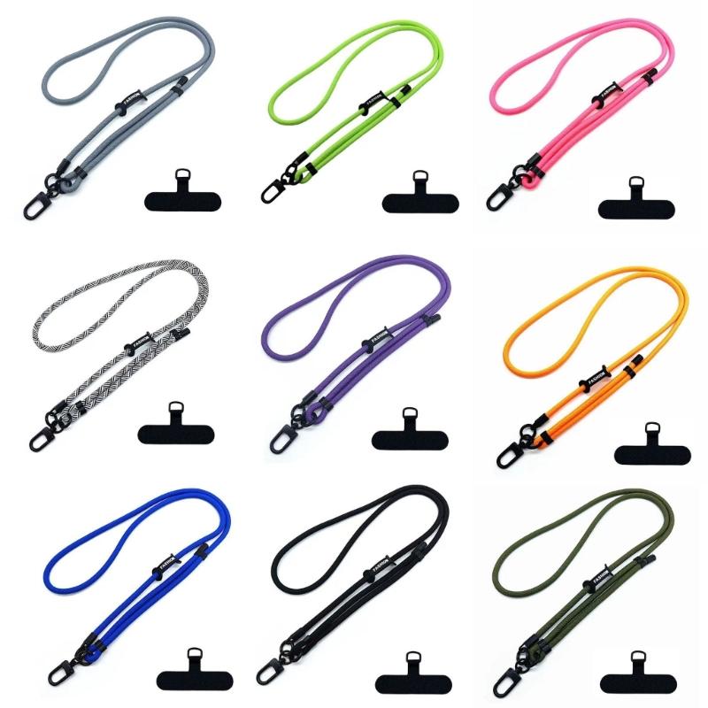 Phone Lanyard Phone Strap Convenient Adjustable Phone Rope Nylon Material Adjustable Phone Hanging Rope for Everyday Use