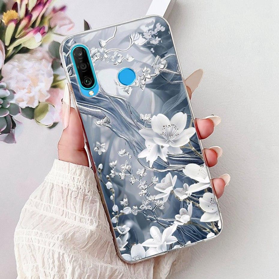 Cute Painting Phone Case For Huawei P30 Lite / P30 Pro / P30 Soft Silicone TPU Back Cover Cases For Huawei P30Lite P 30 P30Pro