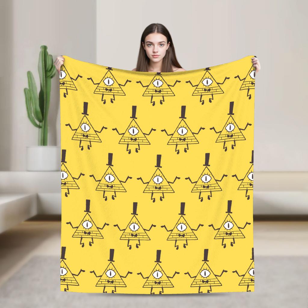 Coperte Anime Cartone Animato Gravity Falls Morbide Calde Fantastici Plaid per Casa Ristorante Primavera Autunno
