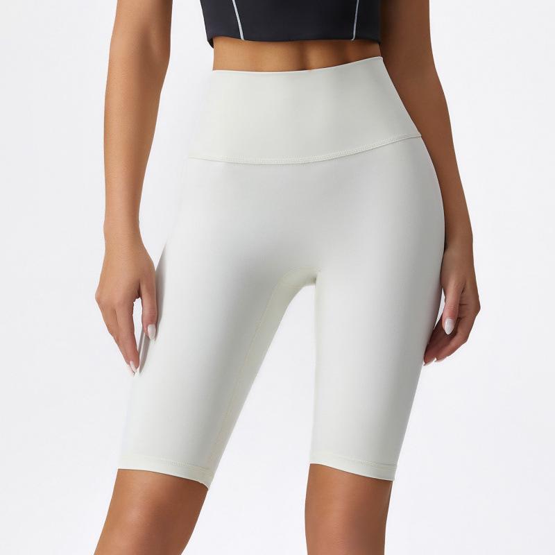 

Женские шорты для йоги нюдового цвета с высокой талией: Бесшовная посадка, дизайн с поддержкой бедер для бега и фитнеса XL