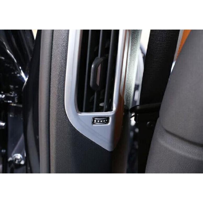 For BMW X7 G07 2019-2022 B Pillar Air Outlet Vent Cover Trim 2PCS Matte Silver