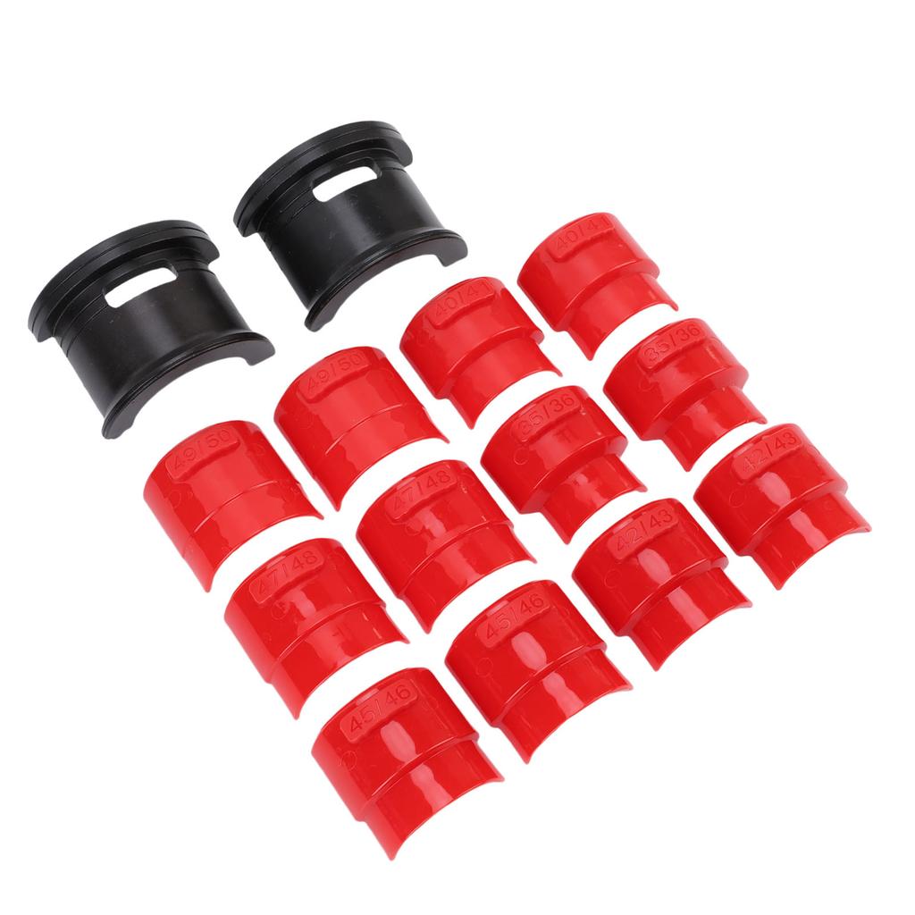 Universelles Motorrad Gabeldichtungs-Eintreibwerkzeug-Set 35 50mm Gabeldichtung Einbauwerkzeug Eintreiber Ausbau-Set für die meisten Motorräder 14PCS