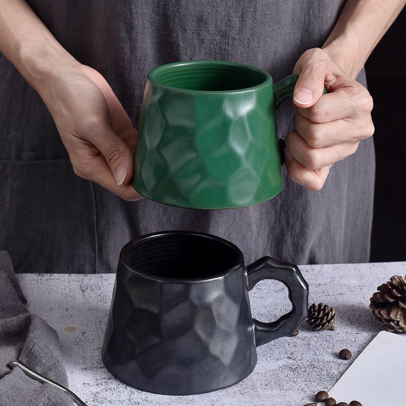 Japanese Retro Style Ceramic Water Cup With Handle Creative Personality Coffee Cup High Quality Green Tea Matcha Tea Mug