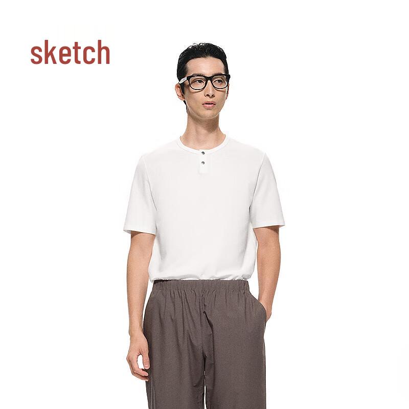 CROQUIS Men's 2025 Summer Raglan Sleeve Round Neck T-Shirt