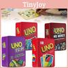 Flip Uno No Mercy Card Board Game Toy Family Party Prop Kids Gifts Iron Box