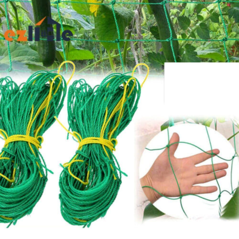 2pcs 1.8M x 3.6M Support Fence Mesh, Garden Plant Climbing Net Vegetable Vine Flower Trellis