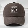 Washed Baseball Cap Men Women Vintage Cotton Curved Brim Sun Protection Hat