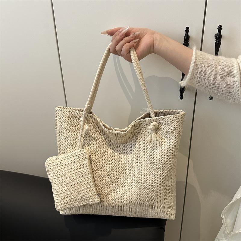 Personalized Leisure Commuter Tote Bag Summer Fashion Simple Shoulder Bag Trend Large Capacity Handbag