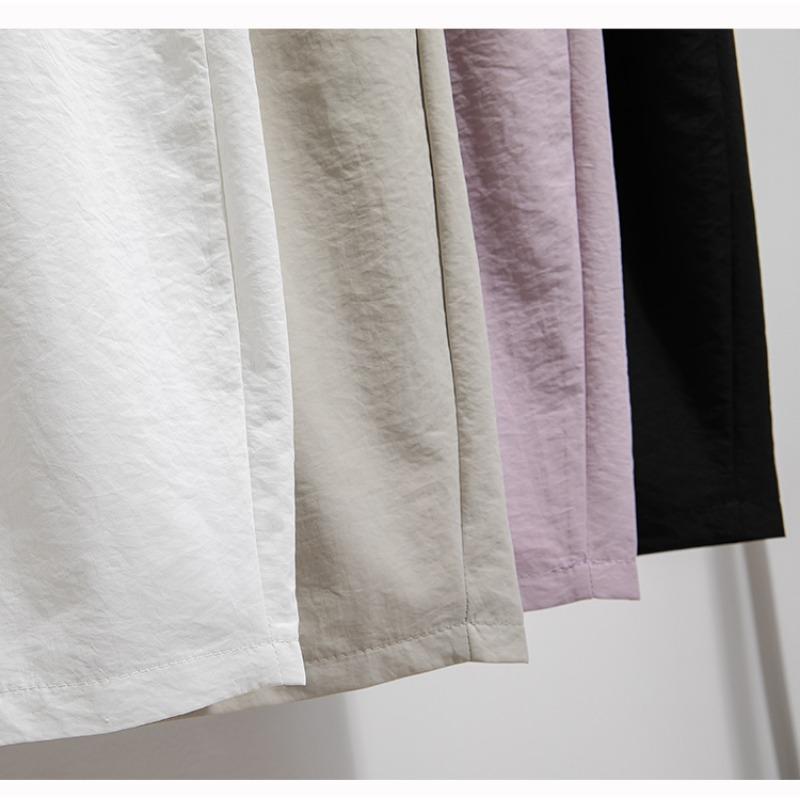 Dimanaf Summer 2025 Plus Size Women High Waist Wide Leg Pants Loose Basic Elastic Harem Pants Casual Long Trousers