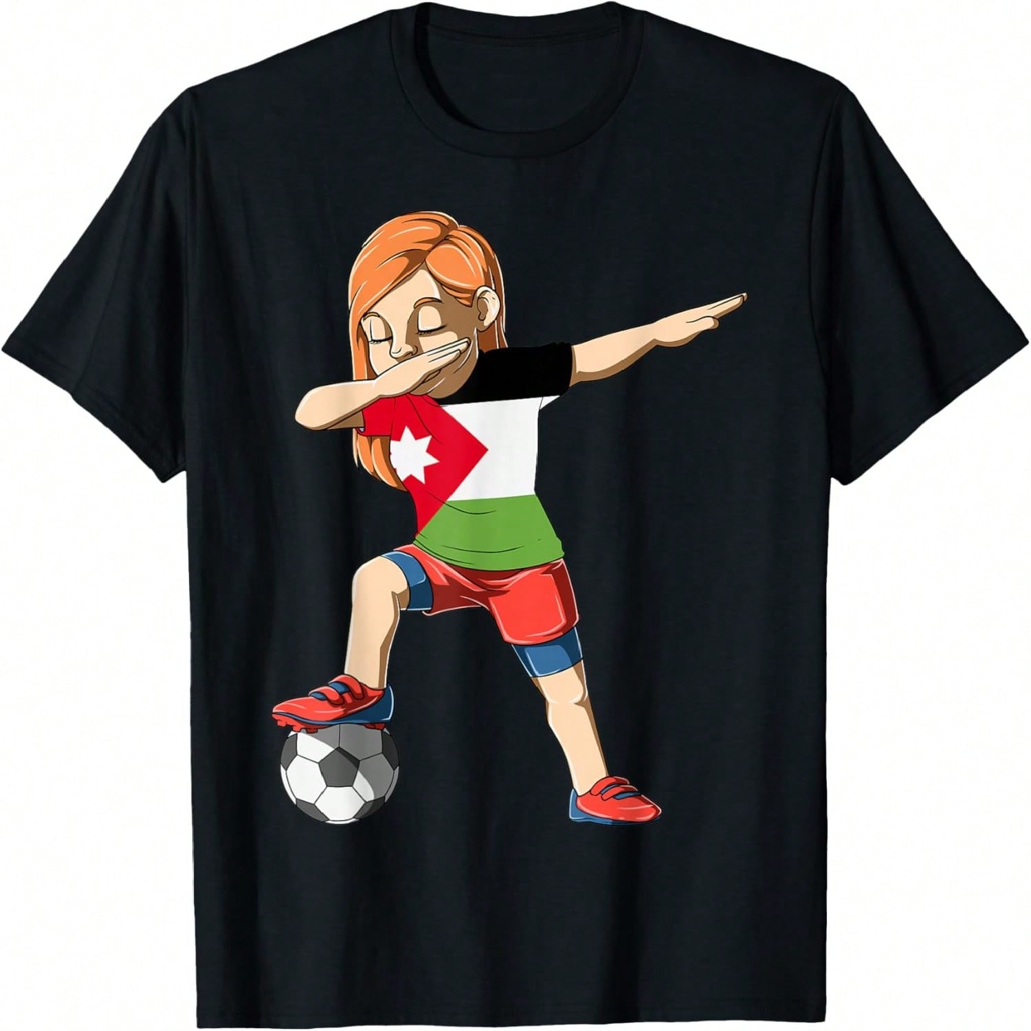 Dabbing Soccer Girl Jersey Ian T-Shirt S разноцветный