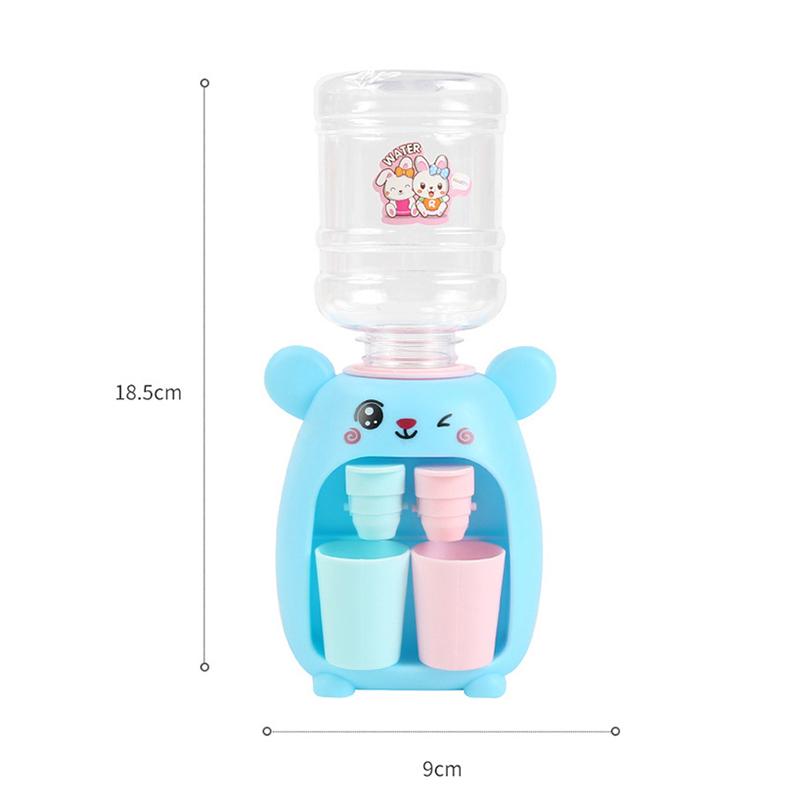 1Pc Mini Water Dispenser For Children Kids Gift Cute Cold/Warm Water Juice Milk Drinking Fountain Simulation Cartoon Kitchen Toy
