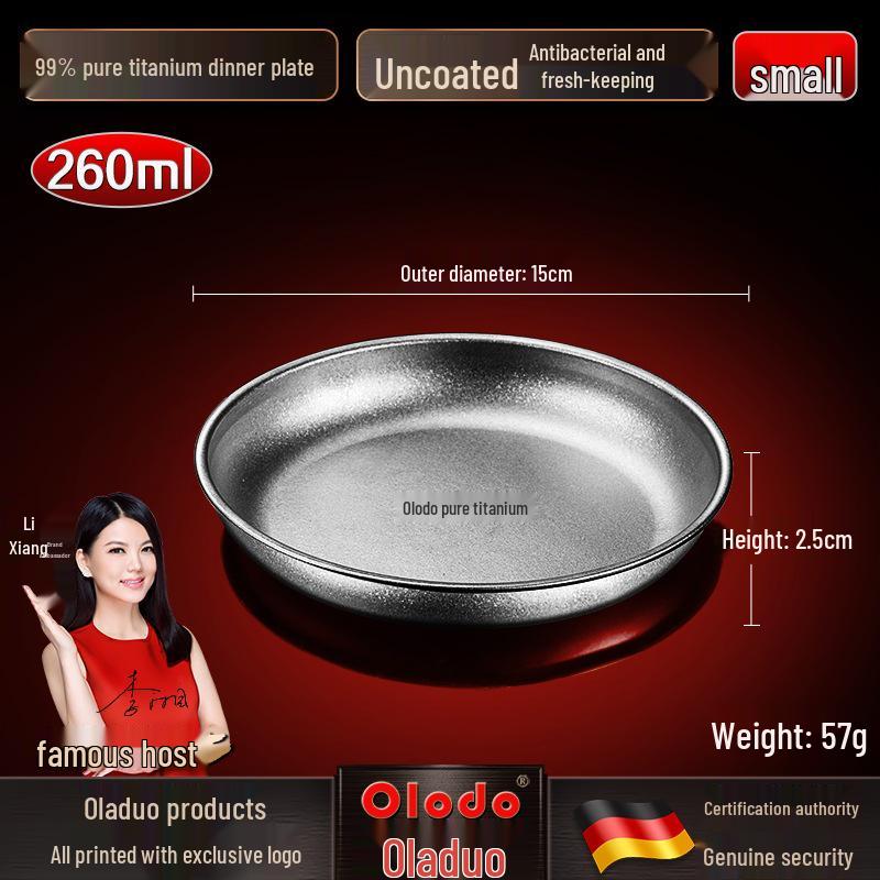 

Набор титановой походной посуды Oladuo: Легкие тарелки, миски и блюда для пикника и барбекю