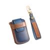 Leather Car Key Case Cover Holder Keychain Protector Shell for Kia 4 Button Sorento K900 K7 Cadenza Remote Key Fob Cover Bag