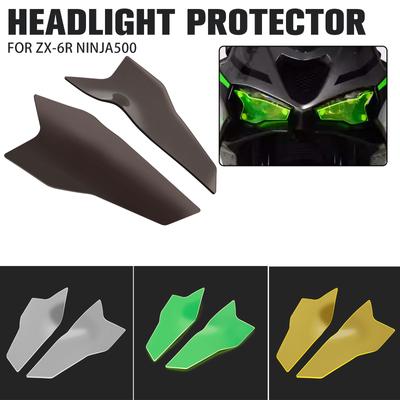 Für Kawasaki ZX-6R ZX 6R ZX6R Ninja 500 Z500 2025 2025 Frontscheinwerferabdeckung Schutz Scheinwerferschutz Acrylschild Bildschirmobjektiv